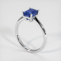 2.11 Ct. Sapphire Ring, 18K White Gold 2