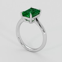1.84 Ct. Emerald Ring, 18K White Gold 2