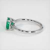 1.07 Ct. Emerald Ring, 18K White Gold 4