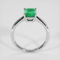 1.50 Ct. Emerald Ring, 18K White Gold 3