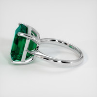 9.21 Ct. Emerald Ring, 18K White Gold 4