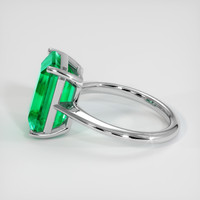 6.32 Ct. Emerald Ring, 18K White Gold 4