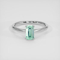 1.41 Ct. Emerald Ring, 18K White Gold 1