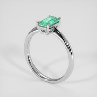 1.41 Ct. Emerald Ring, 18K White Gold 2