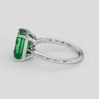 3.50 Ct. Emerald Ring, 18K White Gold 4
