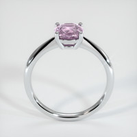 1.13 Ct. Pink Sapphire Ring, 18K White Gold 3