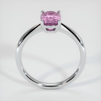 1.73 Ct. Pink Sapphire Ring, 18K White Gold 3