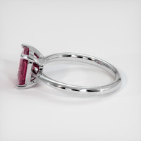 1.57 Ct. Pink Sapphire Ring, 18K White Gold 4