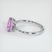 2.72 Ct. Pink Sapphire Ring, 18K White Gold 4
