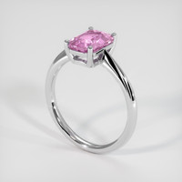 2.54 Ct. Padparadscha Sapphire Ring, 18K White Gold 2