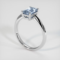 1.26 Ct. Sapphire Ring, 18K White Gold 2