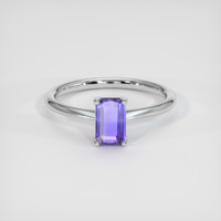1.17 Ct. Bi Color Sapphire Ring, 18K White Gold 1