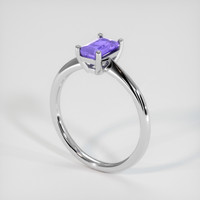 1.17 Ct. Bi Color Sapphire Ring, 18K White Gold 2