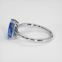 1.39 Ct. Blue Sapphire Ring, 18K White Gold 4