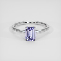 1.72 Ct. Violet Sapphire Ring, 18K White Gold 1