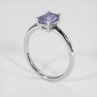1.72 Ct. Violet Sapphire Ring, 18K White Gold 2