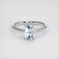 1.06 Ct. Sapphire Ring, 18K White Gold 1