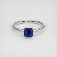 1.66 Ct. Blue Sapphire Ring, 18K White Gold 1