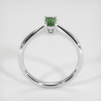 0.43 Ct. Green Sapphire Ring, 18K White Gold 3
