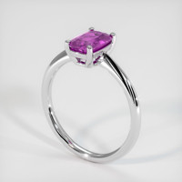 1.98 Ct. Purple Sapphire Ring, 18K White Gold 2