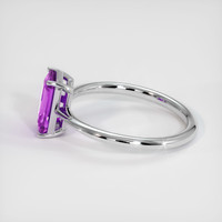 2.16 Ct. Purple Sapphire Ring, 18K White Gold 4