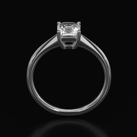 2.11 Ct. Sapphire Ring, 18K White Gold 3