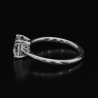 2.11 Ct. Sapphire Ring, 18K White Gold 4