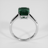 5.52 Ct. Bluish Green Sapphire Ring, 18K White Gold 3