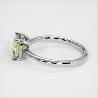 1.79 Ct. Greenish Yellow Sapphire Ring, 18K White Gold 4