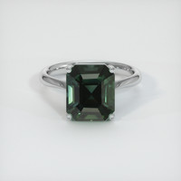 6.18 Ct. Sapphire Ring, 18K White Gold 1