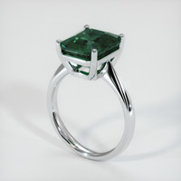 6.18 Ct. Sapphire Ring, 18K White Gold 4