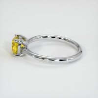 1.01 Ct. Yellow Sapphire Ring, 18K White Gold 4