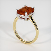 4.55 Ct. Gemstone Ring, 14K White & Yellow 2