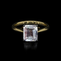 2.00 Ct. Gemstone Ring, 14K White & Yellow 1