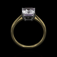 2.00 Ct. Gemstone Ring, 14K White & Yellow 3