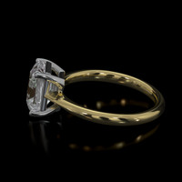 2.00 Ct. Gemstone Ring, 14K White & Yellow 4