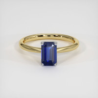 1.09 Ct. Sapphire Ring, 18K White & Yellow 1
