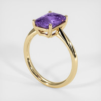 2.67 Ct. Purple Spinel Ring, 10K Yellow Gold 2