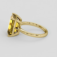 5.24 Ct. Orangish Yellow Citrine Ring, 10K Yellow Gold 4