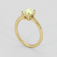 1.73 Ct. Yellowish Green Sapphire Ring, 10K Yellow Gold 2