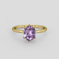 1.48 Ct. Purple Sapphire Ring, 10K Yellow Gold 1