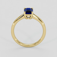 0.98 Ct. Blue Sapphire Ring, 10K Yellow Gold 3