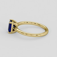 0.98 Ct. Blue Sapphire Ring, 10K Yellow Gold 4