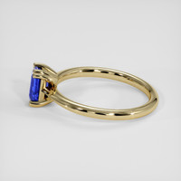 0.73 Ct. Blue Sapphire Ring, 10K Yellow Gold 4