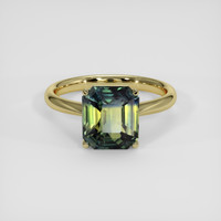 5.07 Ct. Bi Color Sapphire Ring, 10K Yellow Gold 1