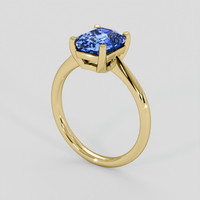 2.17 Ct. Blue Sapphire Ring, 10K Yellow Gold 2