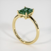 2.12 Ct. Green Sapphire Ring, 10K Yellow Gold 2