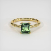 1.55 Ct. Bluish Green Sapphire Ring, 10K Yellow Gold 1