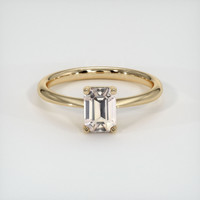 1.30 Ct. Peach Sapphire Ring, 10K Yellow Gold 1