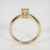 1.30 Ct. Peach Sapphire Ring, 10K Yellow Gold 3